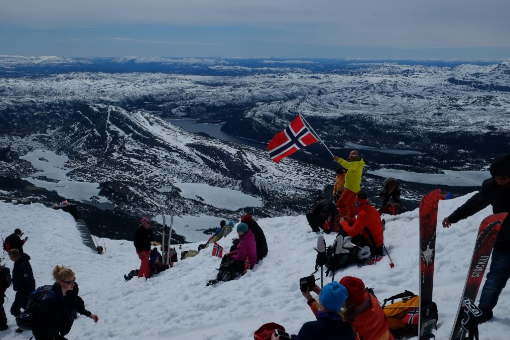 Stemningsfullt og vakkert på toppen